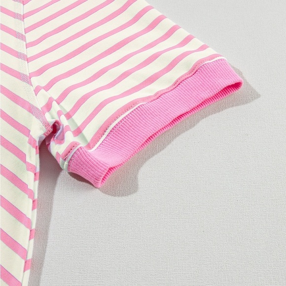 Multicolor Stripe Oversize Top - Picture 3 of 5